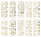 Ideen mit Herz Gravur-Sticker, transparent/gold, 10 Bogen à 10 x 23 cm | Goldene Aufkleber zum Basteln & Dekorieren | Geburtstag, Weihnachten, Rente & mehr (Ostern)