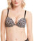 WingsLove Push Up Bra Sexy Deep V Plunge Add 2 Cups Bras Underwire T-Shirt Bra Multiway (Leopard Print,34D)