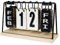 Schreibtischkalender aus Holz, ewiger Flip-Kalender mit großem Display, täglicher Schreibtisch-Kalender, rustikales Bauernhaus-Schreibtischzubehör für Heimbüro-Dekor