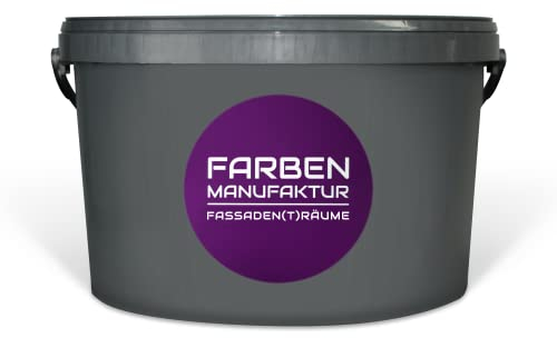 Farben Manufaktur Fassadenfarbe Hausfarbe Wandfarbe Sockelfarbe Acrylatfarbe lösemittelarm RAL 2L, Farbe: 7015 Schiefergrau