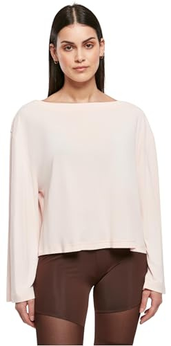 Urban Classics Damen Ladies Short Modal Bateau Necklinie Longsleeve