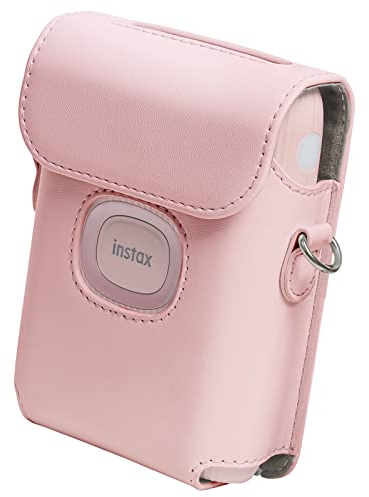 Rieibi Étui de protection pour imprimante Fujifilm Instax Mini Link 2 avec bandoulière, rose, Trousse de beauté