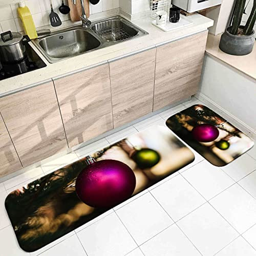 Cucina Tappeti, Cucina Tappetino Xl 40X60cm+40X120cm Fucsia Campana Flanella Tappeto Benvenuto Ingresso