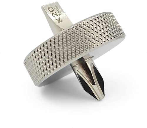 Short Stubby Screwdriver - Doubled Ended with Phillips and Flat Head - Made of Stainless Steel (Big Head - Size #2)