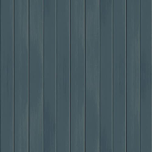 Arthouse | Flat Wooden Plank Blue Wallpaper | Contemporary Stripe Design | Easy Living Blue Colourway | Subtle Wood Grain Effect | Paste The Paper Method | 1005 x 53cm