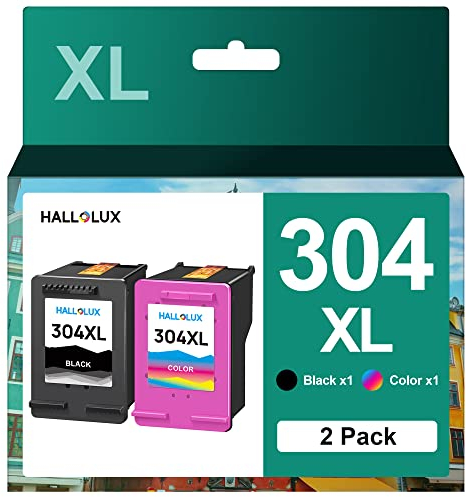 304XL 304 XL Druckerpatronenronen Kompatibel für HP 304 Druckerpatronen für HP Envy 5000 Druckerpatronen Envy 5030 5010 5032 3040 DeskJet 2630 3750 3720 3762 2633 3730 2632 (Schwarz, Farbe, 2er-Pack)