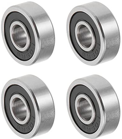 QUARKZMAN 605-2RS 5x14x5mm Präzisionskugellager x 10Stk Chromstahl Doppelt abgeschirmt für DIY-Projekte Industriemaschinen