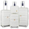 Sea choice Set de Bagages Rigide Ensemble de Bagages Trolley Voyage Léger M-L-XL Con Vanity Lot de 4 Valises Polypropylène Résistant Set 4pcs Con 4 Doubles Roues Serrure TSA YKK Zipper,Blanc Ivoire