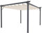 Pergola Gazebo Giardino Telo Retrattile Pergolato Impermeabile Richiudibile Struttura In Acciaio Terrazzo Balcone Veranda Patio Piscina Esterno Design Moderno Elegante Beige (3 x 3 M)