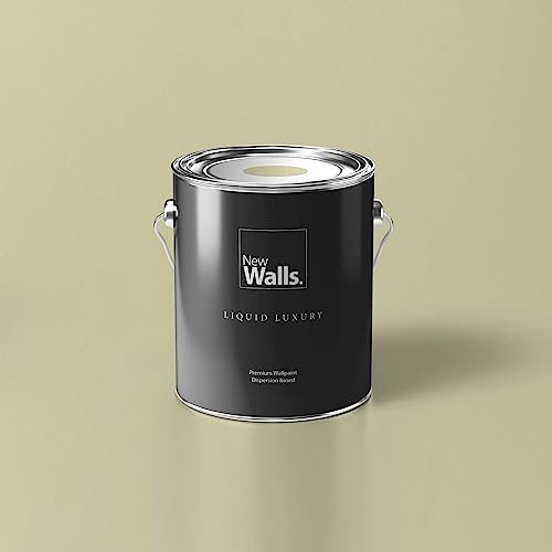 New Walls Premium Peinture murale Vert Pastel Liquid Luxury Peinture émulsion d'intérieur - 5 L