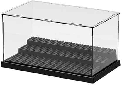 Acryl Vitrine 3-Schicht für Action Figuren,25.5*15.5*13.7cm,Blöcke Schaukasten, Transparente, Staubdichte Acryl-Displaybox, Geschenke für Kinder