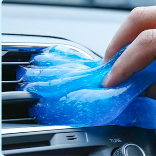 Automotive Car Interior Dust Cleaner Cleaning Gel Putty Slime Detailing Kit Supplies for Car Accessories Laptop Keyboard Cleaner Cleaning Gel Multipurpose Scented Reusable (200g(7oz))