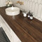 Yullpaper Brown Wood Effect Self Adhesive Wallpaper Worktop Vinyl Covering Wood Vinyl Wrap for Kitchen Cupboards Table Washable Brown Wallpaper for Living Room Sticky Back Plastic Roll 40cm X 200cm
