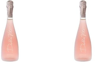 Della Vite Prosecco D.O.C Rosé Millesimato Premium Italian Prosecco, Extra Dry (Pack of 2)