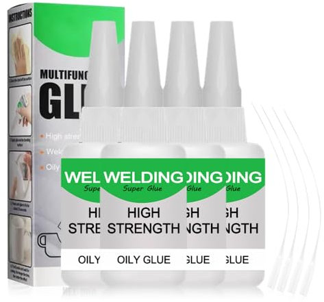Colla Ad Olio Ad Alta Resistenza Per Scarpe, Plastica e Saldatura Multifunzionale - Per Applicazioni Precise (50g 4PCS)