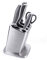 Ciieeo Küchenregal Besteckständer Küchenblock Blocklagerständer Besteckschublade Blockhalter-Organizer Messerständer Küchenmesserhalter messuhrhalter eingelegter Halter Lagerregal Silver