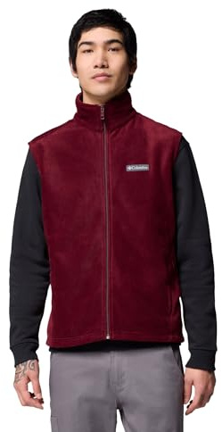Columbia Mens Steens Mountain Fleece Vest, Rich Wine, XX-Large