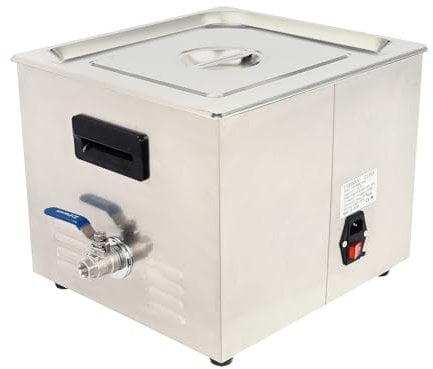 15L Professional Ultrasonic Cleaner with Heater Basket Digital Timer, Digital Ultrasonic Cleaner, Ultra Sonic Bath Cleaning Tank Timer Heating W/Degassing 220V
