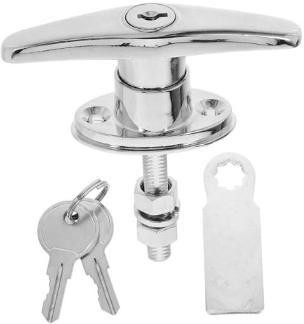 Uonlytech Set Maniglia Serratura Pomolo Porta Con Serratura Serrature Porta Garage Maniglie Porta Garage Serratura Porta Maniglia Serrature Per Porte Garage Maniglia A T Per Porta Garage