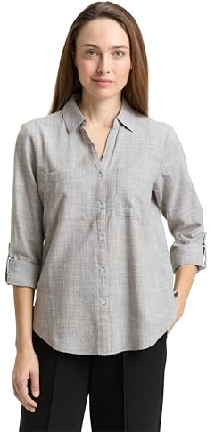 TOM TAILOR Bluse mit Brusttaschen aus Baumwolle