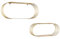 Mirrors and More Wandregal 2er Set Joyce aus Metall in Gold, Breite 43 und 38cm