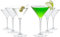 WUITOKI Verres Martini Plastique, 245 ml, réutilisables, lavables au lave-vaisselle, incassables, sans BPA, verres à cocktail