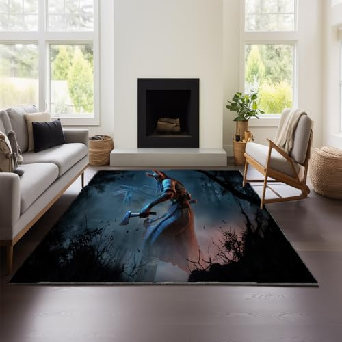 MeeTe Dead by Daylight Teppich – Unverzichtbare Fußmatte Für Jugendzimmer, Geeignet Für Schlafzimmer, E-Sport-Räume Und Gaming-Zimmer Für Jungen (DBD 01,100x150 cm)
