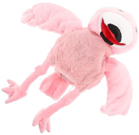 BESPORTBLE Flamingo Handpuppe Plüsch Vogel Für Kinder Interaktives Lernspielzeug Aus Waschbarem Plüsch Und Pp Baumwolle Leichte Handspielpuppe Für Frühe Erziehung Und Rollenspiele