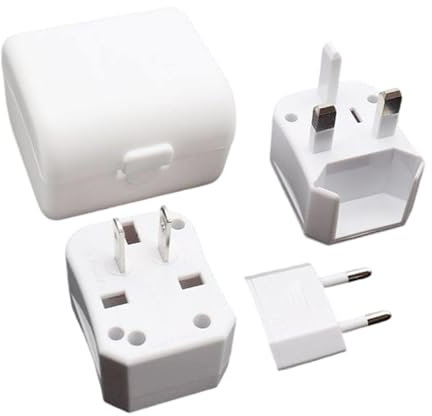 Eastuy Adaptador Eléctrico De Enchufe - Cable De Carga para Tomas De Corriente | Cargador Internacional Portátil para Móviles y Portátiles con Convertidor Integrado
