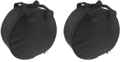 40,6 cm große Tragetasche für Fotografie, Beauty-Geschirr, Schaumstoffpolsterung, schützende Reisetasche, 2er-Set (schwarz), Show Description