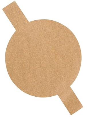 100 hojas redondas de silicona con revestimiento de silicona para tartas, papel de pergamino con pestañas de elevación para hornear al vapor y cocinar, fácil liberación, moldes de pergamino