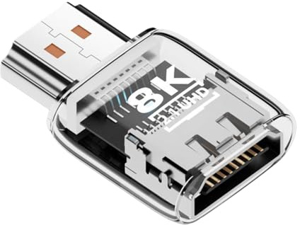 Adapter for Monitor - Bidirectional Connector 8K 60Hz - Male to Female Computer Converter | for Laptop TV HDTV Projector Desktop Conference Studio Playroom Movie Room