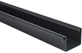 RG 70 Kastenrinne zum Kleben, 100 cm lang, aus Kunststoff anthrazit