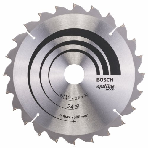 Bosch Zubehör 2608640429 Kreissägeblatt Optiline Wood 210 x 30 x 2,0 mm, 24