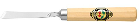 KIRSCHEN Werkzeuge 3202002 | Kerbschnitzbeitel mit Weißbuchenheft Stich 1, schräg - 2mm