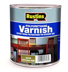 Rustins POSA500 Polyurethane Varnish Antique Pine Satin 500 ml