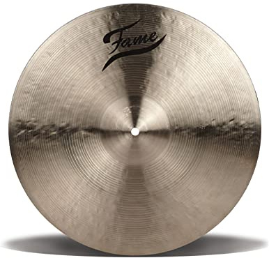 Fame Masters B20 Crash 16, Handgehämmertes Becken, Türkei, Medium Stärke, Ausgewogener Warmer Sound, Traditionelles Finish, Hochwertige B20 Bronze Legierung
