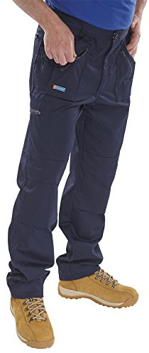 CLICK ACTION WORK TROUSERS NAVY BLUE 30T