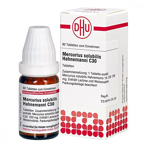 DHU Mercurius solubilis Hahnemanni C30 Tabletten, 80 St. Tabletten