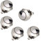 Mintice™ 5 X 12mm KFZ Auto Boot Kippschalter Druckschalter Schalter Drucktaster Druckknopf 250V 3A Metall Momentane