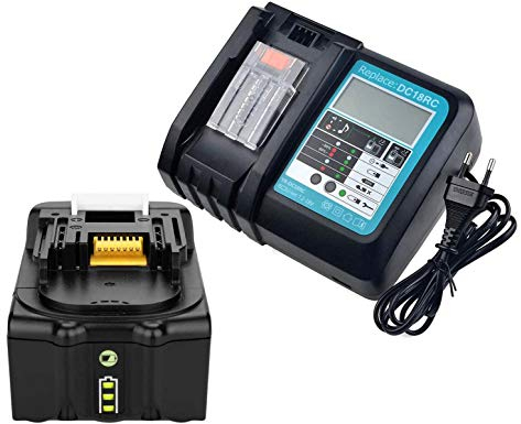 BL1850B Batterie 18 V 5,0 Ah avec Chargeur DC18RC pour Makita Radio DMR100 DMR101 DMR102 DMR105 DMR108 DMR110 pour Makita Batterie 18 V BL1830 BL1840 BL1850