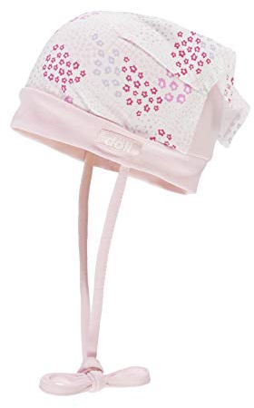 Döll Baby-Mädchen Kopftuchmütze zum Binden Jersey Sonnenhut, Rosa (Pink Lady|Rose 2720), 47
