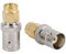 Akozon 2pcs BNC-Buchse auf SMA-Stecker Typ HF-Stecker Koaxial Adapter Test Converter