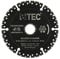 BTEC Profi Diamant-Trennscheibe Universal ALLESSCHNEIDER Trennscheibe 230mm x 22,23mm für Stahl, Eisen, Holz, GFK, Gummi, Glas, Bitumen etc