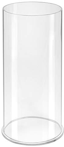 Runde Acrylglassäule Ø 150mm, Höhe 300mm / Kunststoffbox/Behälter/Verkaufsdisplay/Warenschütte/Säule/Transparent - Zeigis®