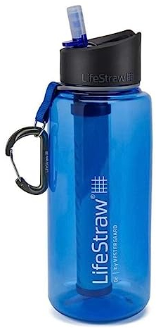 LifeStraw Go 2-Stage Filter Bottle, Unisex, Erwachsene, Blau, 1 l