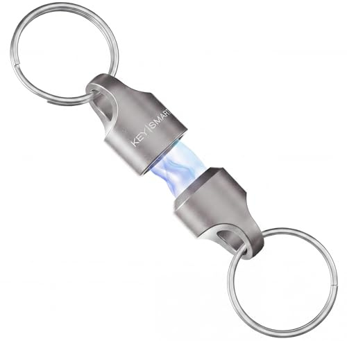 KeySmart MagConnect - Magnetischer Schlüsselanhänger - Schnell und sicher Schlüssel anbringen und lösen - Lässt sich einfach an Tasche, Geldbörse und Gürtel anbringen