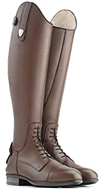 Stivali TATTINI Breton Close Contact in Pelle BOTTALATA con Lacci Anteriori 43