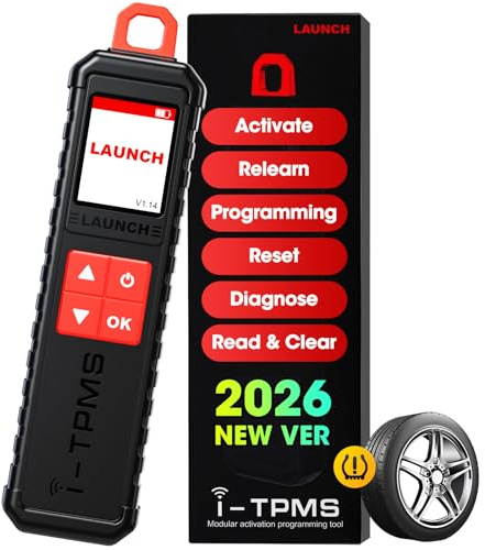 2026 New LAUNCH X-431 i-TPMS TSGUN Handheld TPMS Service Tool, Relearn, Reset and Program TPMS sensors Work with X-431 Scanner or i-TPMS APP, Supports All 315/433MHz Sensors, Upgrade of TSGUN