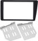 Kit de tablero de radio de doble DIN, reemplazo de marco de tablero de tablero de fascia estéreo de radio 2Din para LHD 2001-2005